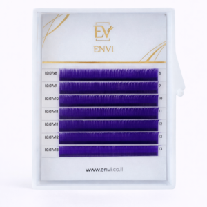 ריסים צבעוניים ENVI Purple MIX — 6 שורות — ENVI
