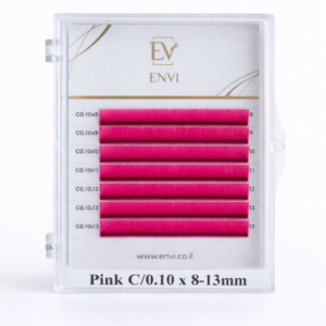 ריסים צבעוניים ENVI Pink MIX — 6 שורות — ENVI