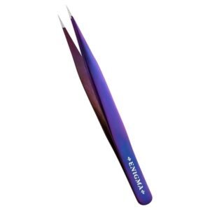 פינצטת Enigma ישרה מושחזת ידנית Extra Sharp