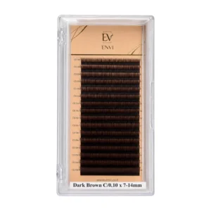 ריסים חומים ENVI Dark Brown MIX — 16 שורות — ENVI