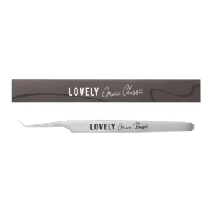 פינצטה מקצועית להלחמת ריסים – Lovely Grace Classic L 7mm