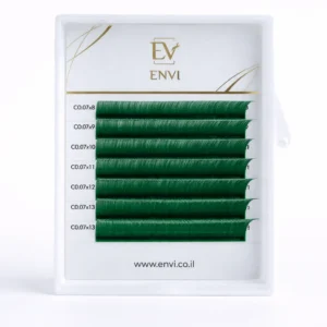 ריסים צבעוניים ENVI Green MIX — 6 שורות — ENVI