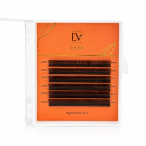 ריסים שחורים ENVI באורך 5 מ״מ — 6 שורות — ENVI